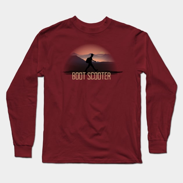 A Hiker is a Boot Scooter Long Sleeve T-Shirt by numpdog